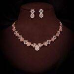luminate your style with our Rosegold Polished AD Necklace