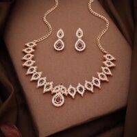Buy Special Combo Rose gold & Silver Plated with Crystal Earrings