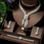4pcs Jewelry Set With Cubic Zirconia for Women