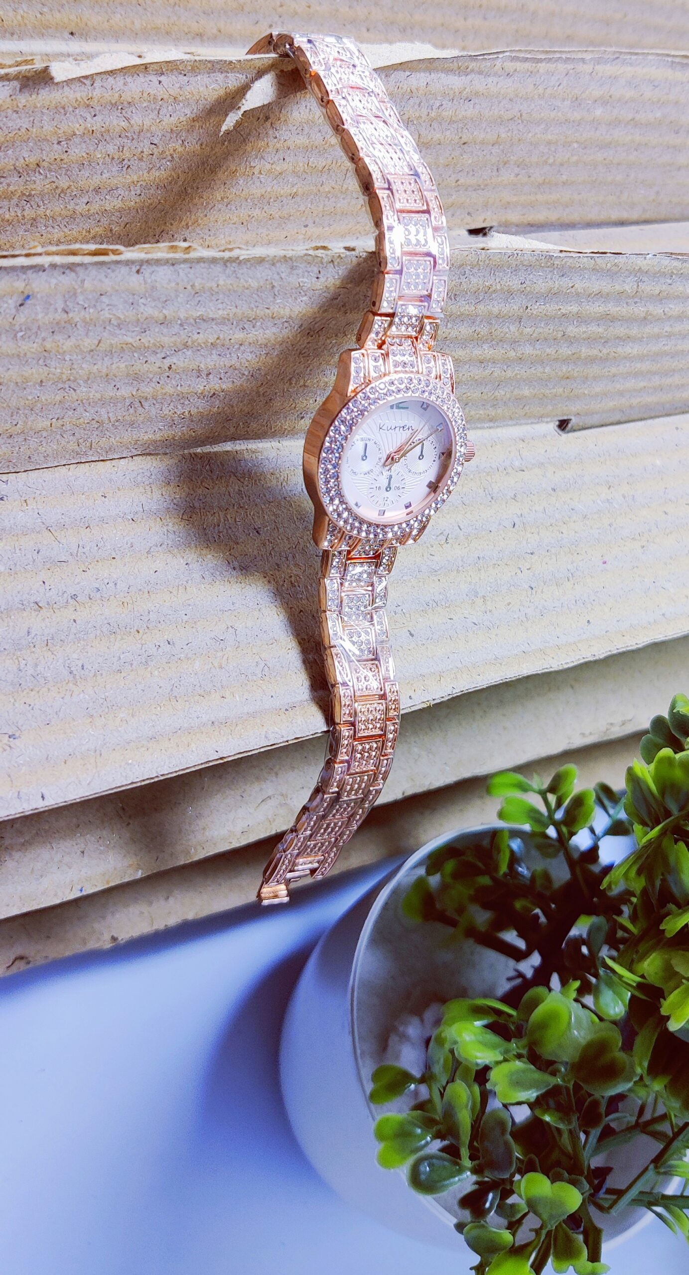 Luxe Radiance Rose Gold Watch For Girls - Image 7