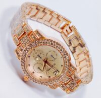 Luxe Radiance Rose Gold Watch For Girls