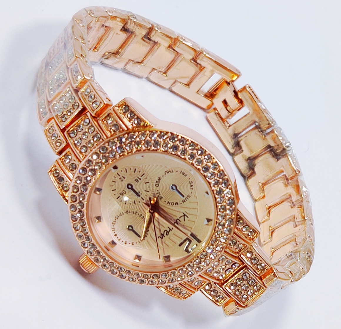 Luxe Radiance Rose Gold Watch For Girls