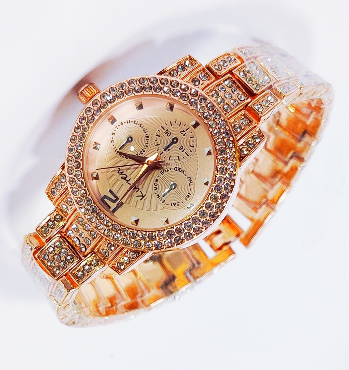 Luxe Radiance Rose Gold Watch For Girls - Image 2
