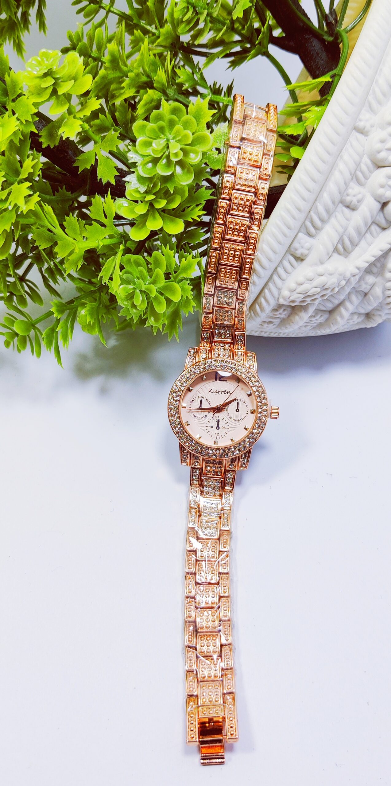 Luxe Radiance Rose Gold Watch For Girls - Image 6