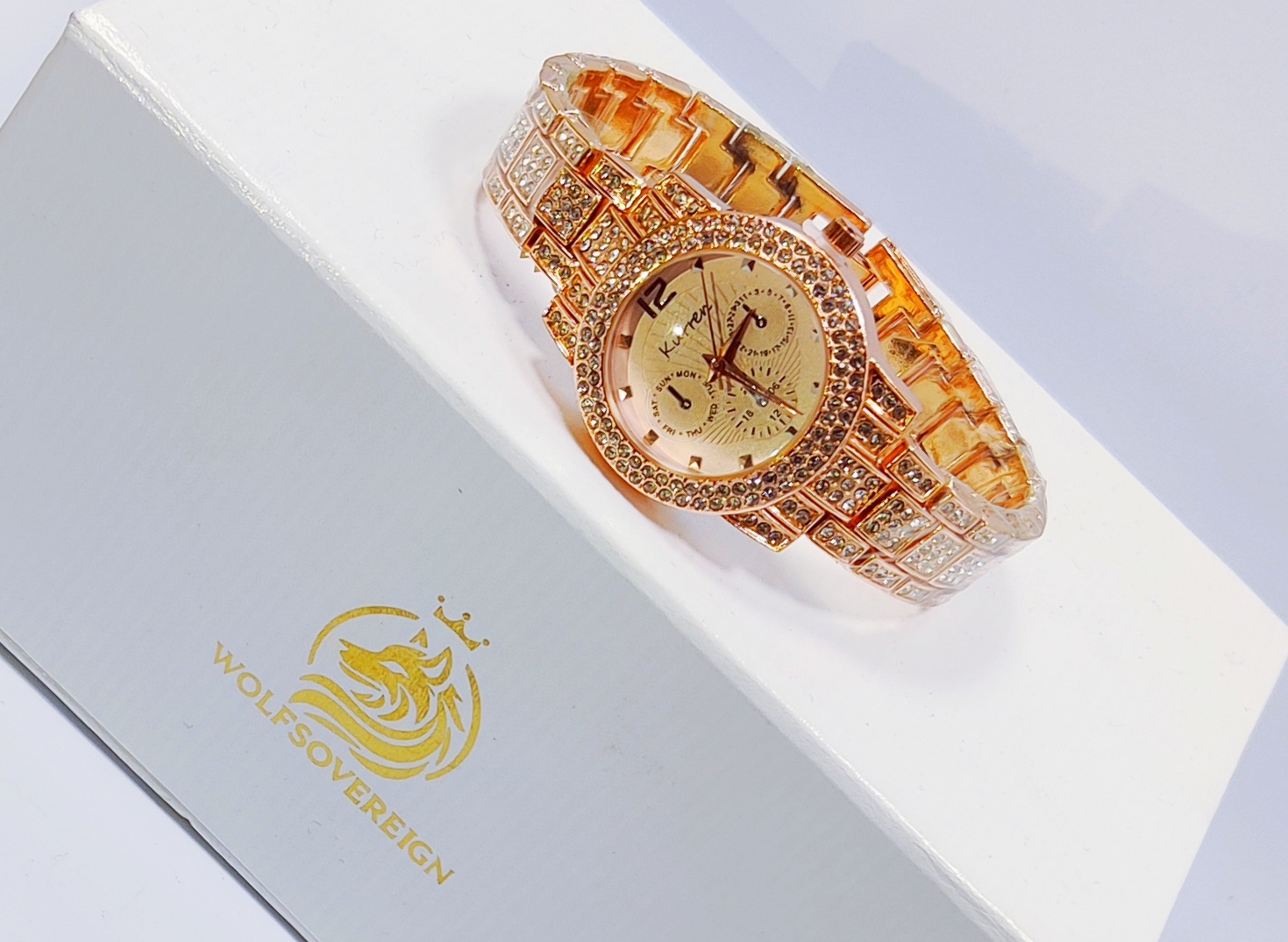 Luxe Radiance Rose Gold Watch For Girls - Image 5
