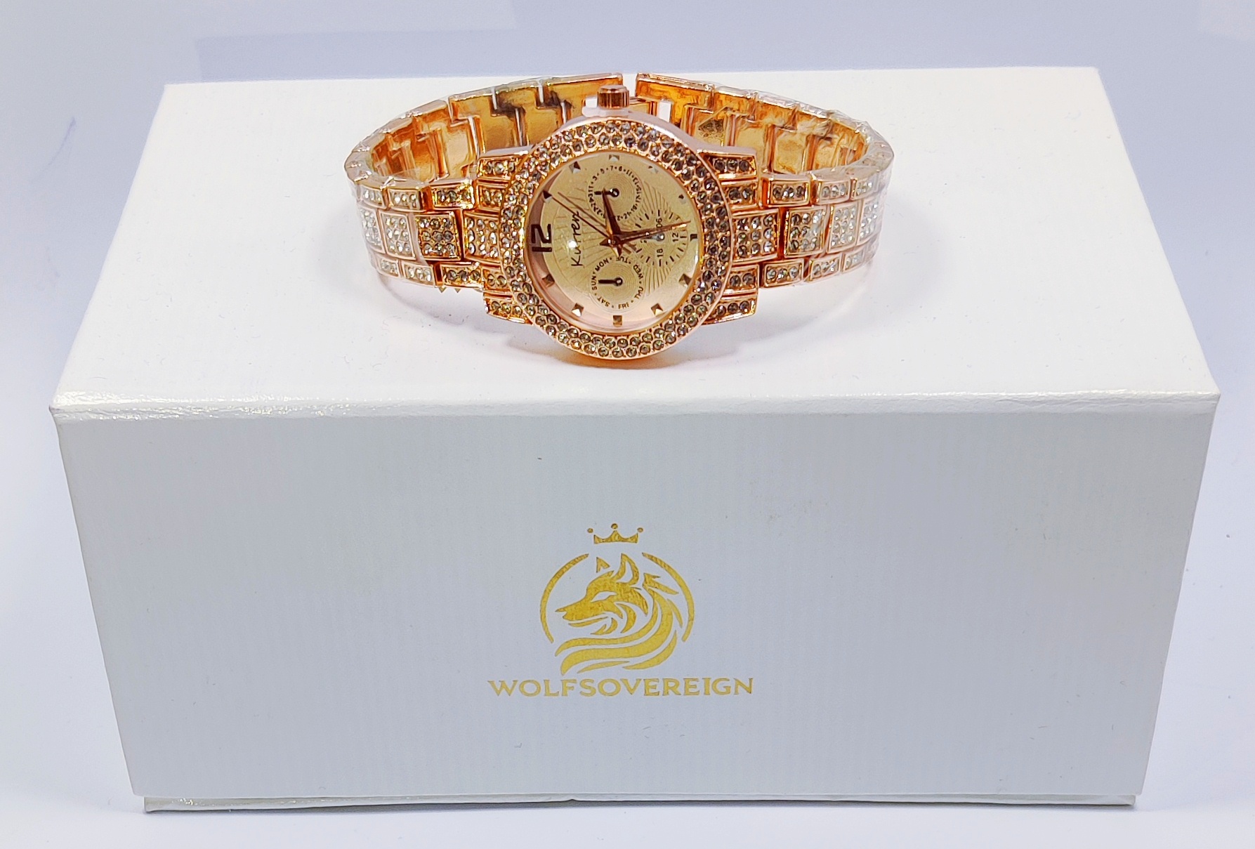 Luxe Radiance Rose Gold Watch For Girls - Image 4