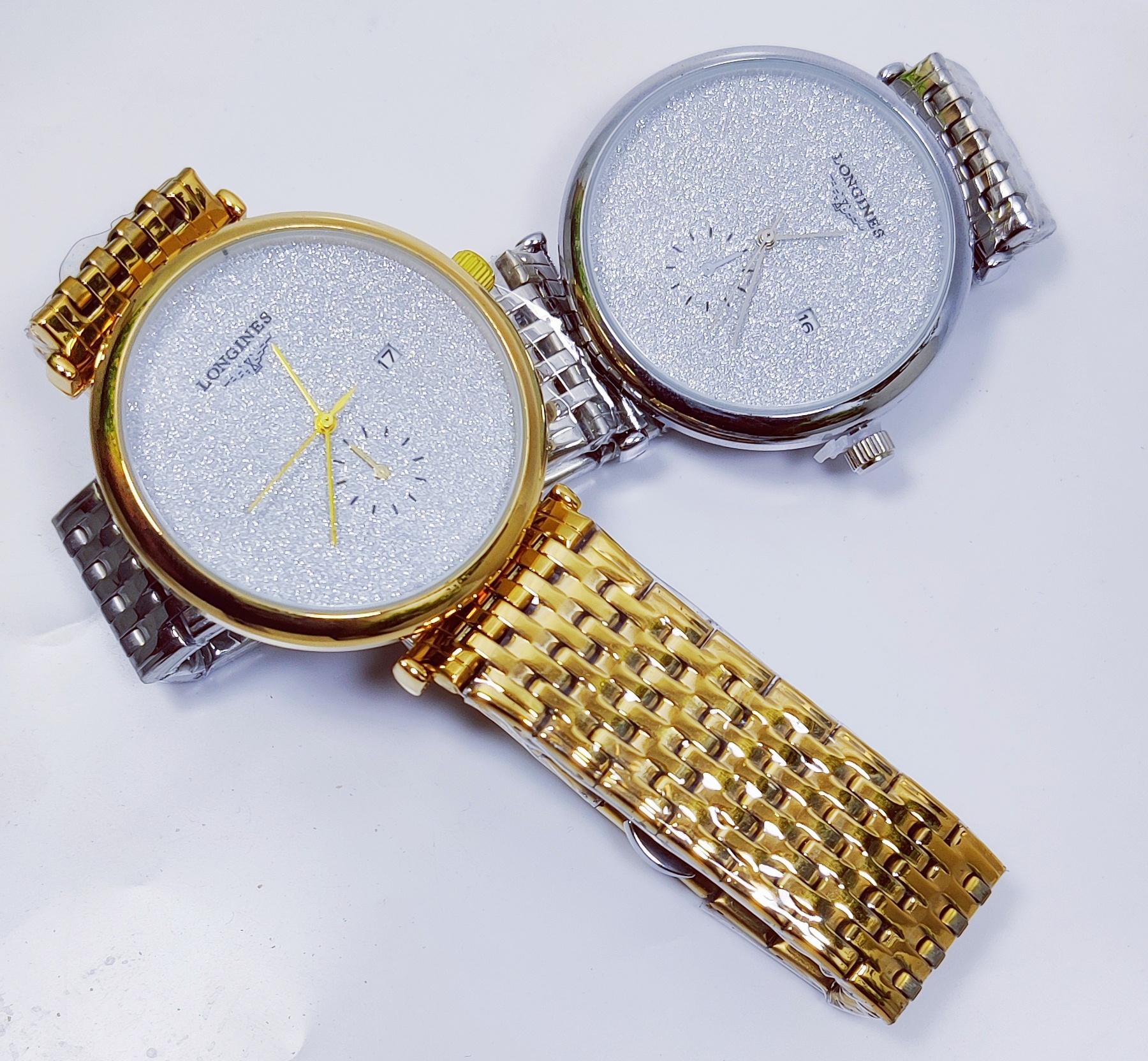 Elegant Longines Silver & Gold Men's Watches