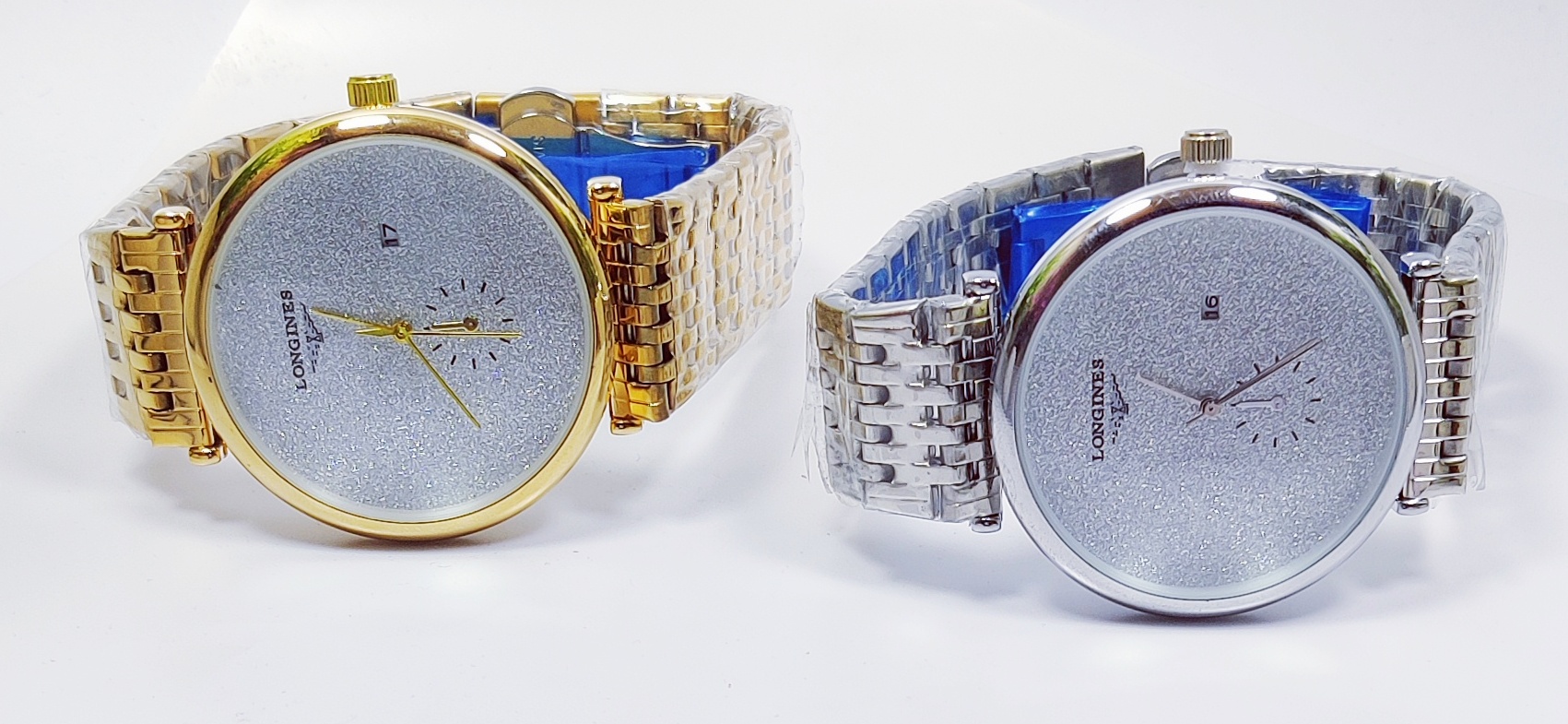 Elegant Longines Silver & Gold Men's Watches - Image 5