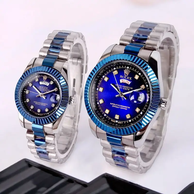 Royal Black Elegance Couple Watch - Image 11