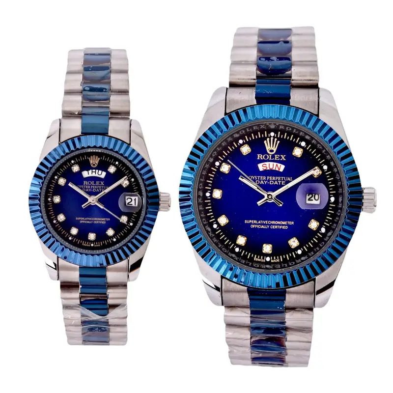 Royal Black Elegance Couple Watch